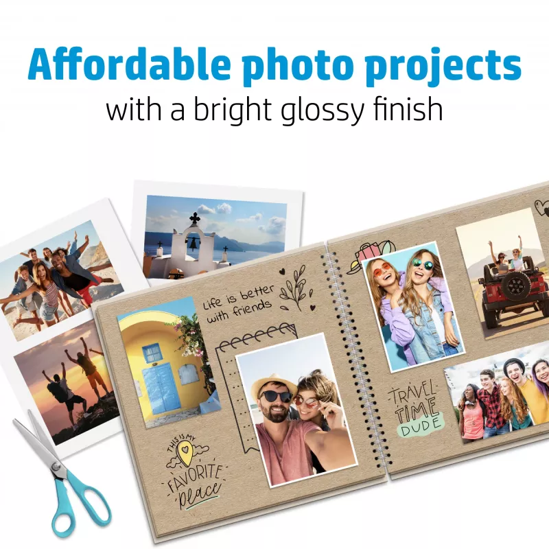 HP Everyday Photo Paper, Glossy, 200 g/m², A4 (210 x 297 mm), 25 lapai