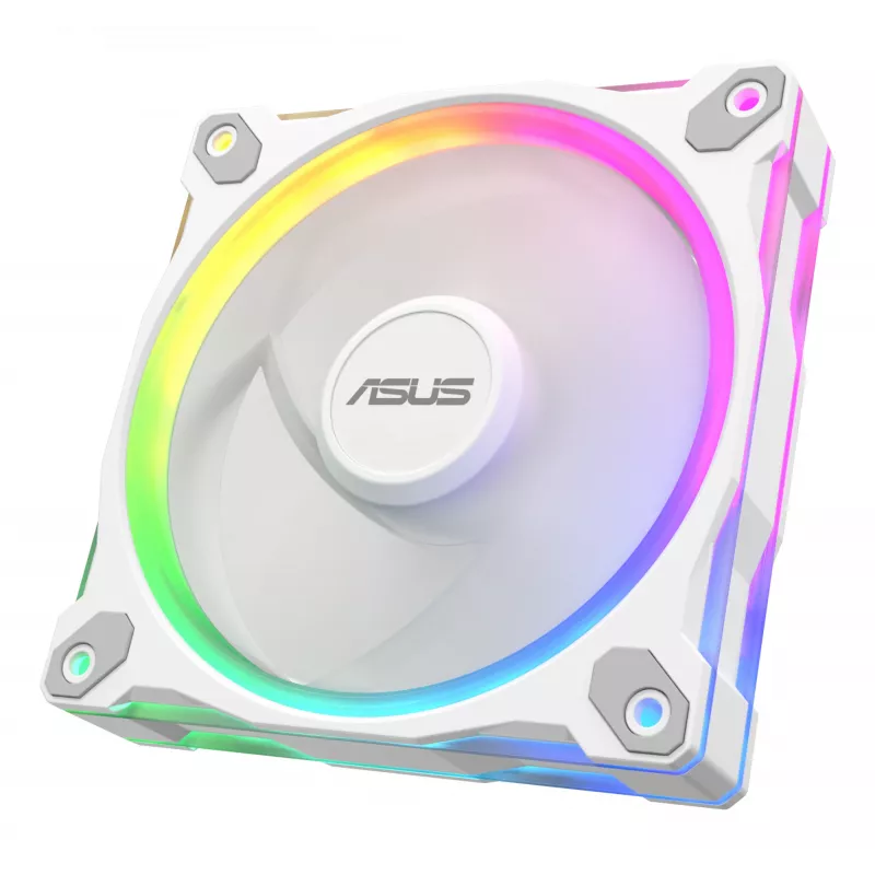 Korpuso ventiliatorius ASUS Prime MR120 120 mm 1600 RPM Baltas (3 vnt., LED, 58 CFM, 23 dB)