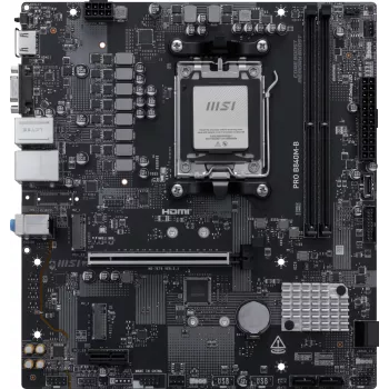 MSI PRO B840M-B pagrindinė plokštė AMD B840 Socket AM5 micro ATX