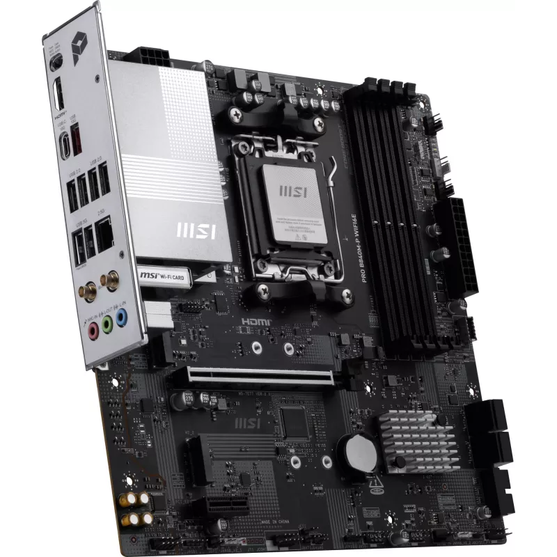 MSI PRO B840M-P WIFI6E pagrindinė plokštė AMD B840 Socket AM5 micro ATX