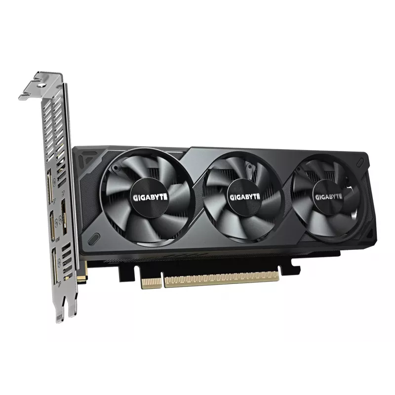 GIGABYTE GeForce RTX 5060 OC Low Profile 8G vaizdo plokštė - 8 GB GDDR7, 128 bitų, PCI-E 5.0, 2512 MHz branduolio dažnis, 3 x DisplayPort, 1 x HDMI, GV-N5060OC-8GL