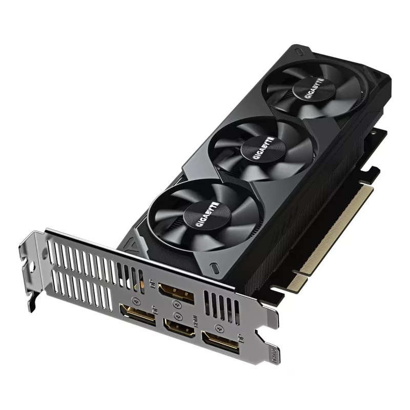 GIGABYTE GeForce RTX 5060 OC Low Profile 8G vaizdo plokštė - 8 GB GDDR7, 128 bitų, PCI-E 5.0, 2512 MHz branduolio dažnis, 3 x DisplayPort, 1 x HDMI, GV-N5060OC-8GL