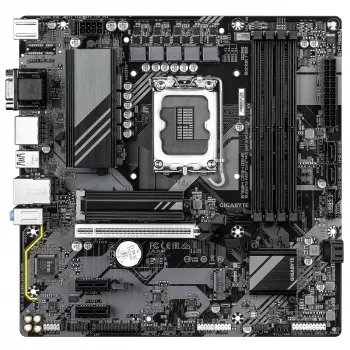 GIGABYTE B760M DS3H GEN5 pagrindinė plokštė – palaiko Intel Core 14-os kartos procesorius, 6+2+1 fazių skaitmeninis VRM, iki 5600MHz DDR5, 2xPCIe 4.0 M.2, 2.5GbE LAN, USB 3.2 Gen2