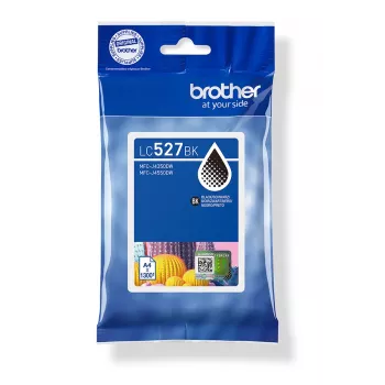 Brother Genuine LC527BK rašalo kasetė - juoda, juoda, pigmentinis rašalas, 1 vnt., 1300 puslapių, vienos pakuotė