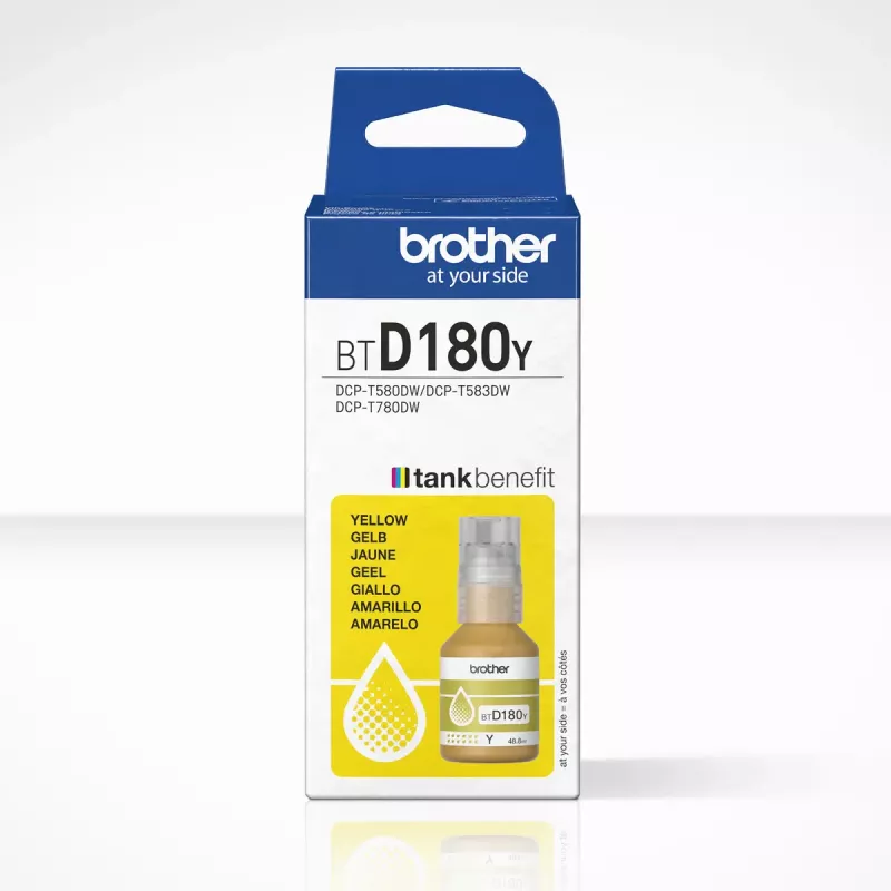 Brother BTD180Y geltonas Originalius rašalo buteliukas