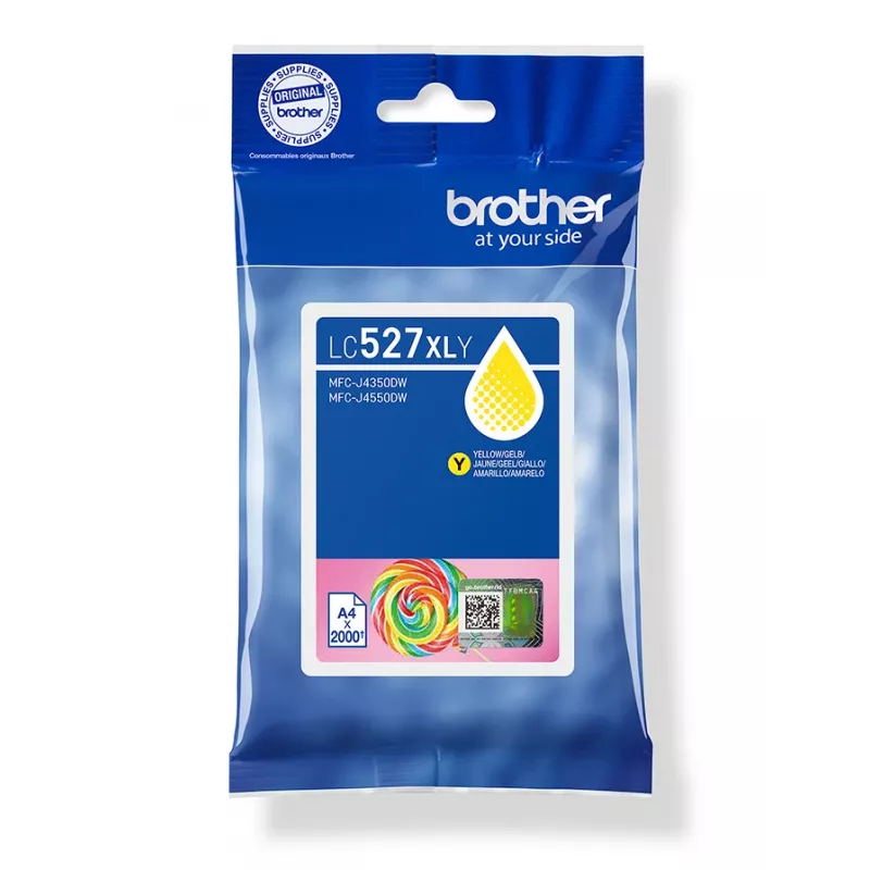 Brother Genuine LC527XLY Didelės talpos rašalo kasetė - Geltona
