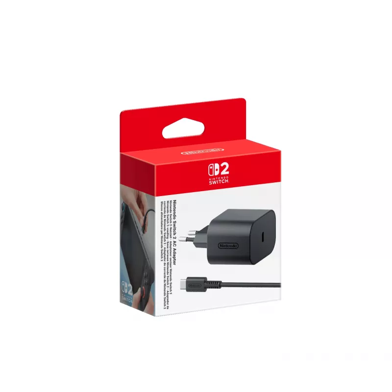 Nintendo Switch 2 AC Adapter, vidinis, AC, 20 V, 1.5 m, Juoda