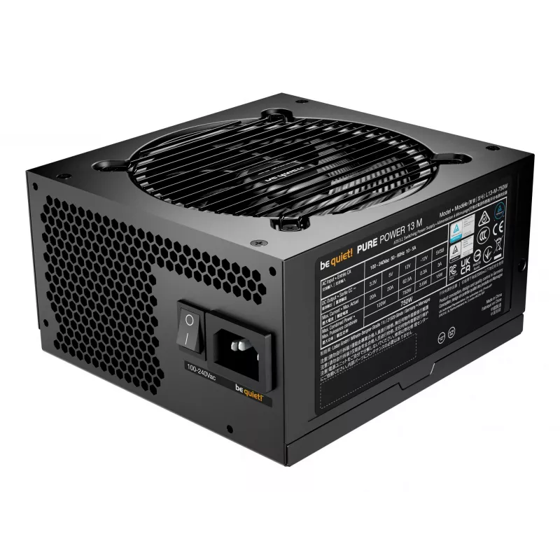 be quiet Pure Power 13 M | 750 W maitinimo blokas 20+4 kontaktų ATX ATX juodas
