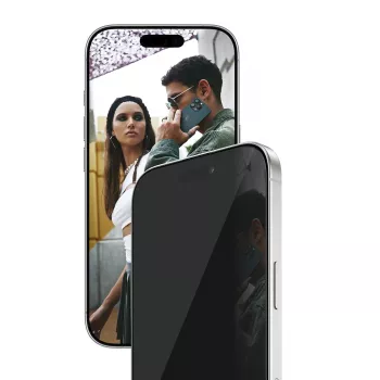 PanzerGlass SAFE. by ® 2 krypčių privatumo ekrano apsauga iPhone 17 | iPhone 16 Pro | Ultra-Wide Fit su EasyAligner