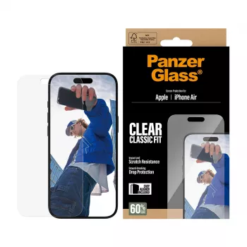 PanzerGlass ® Ekrano apsauga iPhone Air | Classic Fit su EasyAligner
