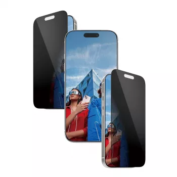 PanzerGlass ® 2-Way Privacy Screen Protector iPhone 17 Pro | Ultra-Wide Fit su EasyAligner