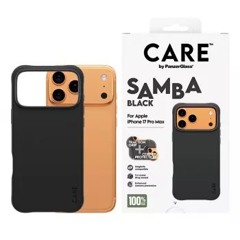 PanzerGlass CARE™ by ® Samba Case Black w. MagSafe iPhone 17 Pro Max