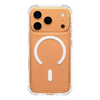 PanzerGlass CARE™ by ® Samba dėklas permatomas su balta MagSafe iPhone 17 Pro
