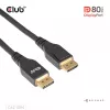 CLUB3D DisplayPort™ 2.1 VESA DP80 Certified kabelis 8K240Hz 2m/6.56ft