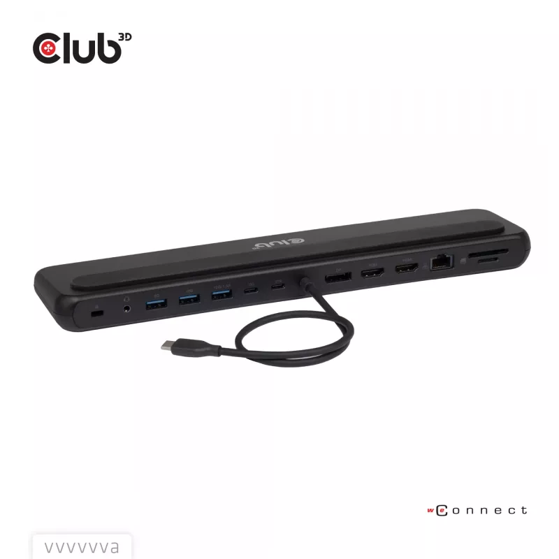 Dokingo stotelė club 3d CSV-2541 USB-C su HDMI ir DisplayPort išvestimis