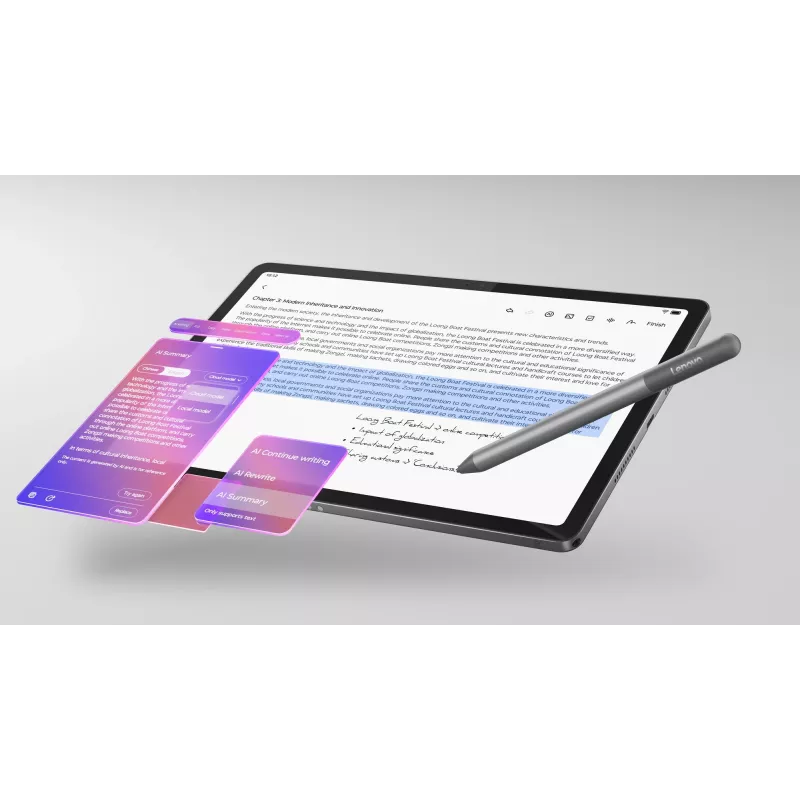 Lenovo Idea Tab Mediatek 128 GB 27,9 cm (11 colių) 8 GB „Wi-Fi 5“ (802.11ac) „Android 15“ pilka