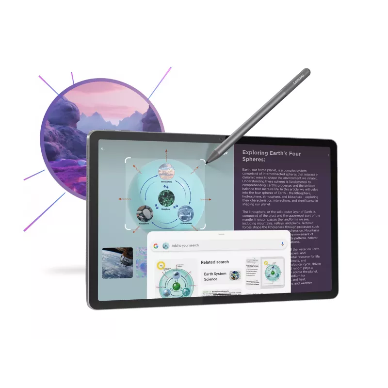 Lenovo Idea Tab Mediatek 128 GB 27,9 cm (11 colių) 8 GB „Wi-Fi 5“ (802.11ac) „Android 15“ pilka