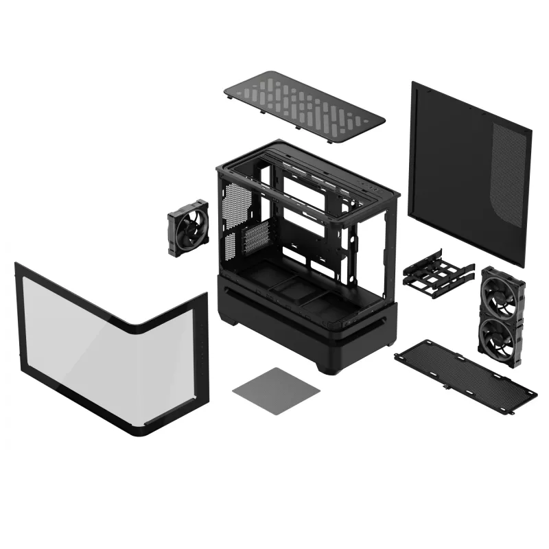 ASUS PRIME AP202 ARGB Midi Tower juoda