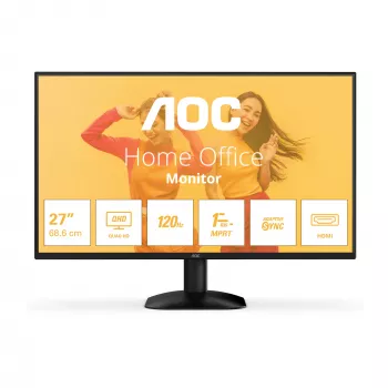 AOC B3 Q27B35S3 kompiuterio monitorius 68,6 cm (27 colių) 2560 x 1440 pikselių Quad HD LED juodas