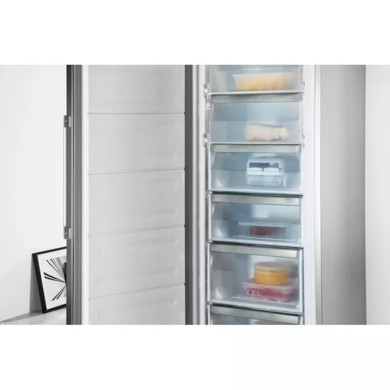 Whirlpool UW8 F2Y XBI F 2 vertikalus šaldiklis, laisvai pastatomas, 263 l, nerūdijantis plienas
