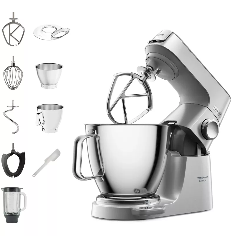 Kenwood Titanium Chef Baker XL virtuvinis kombainas 1200 W 7 L Nerūdijantis plienas