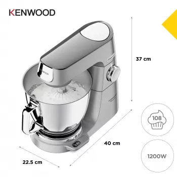 Kenwood Titanium Chef Baker XL virtuvinis kombainas 1200 W 7 L Nerūdijantis plienas