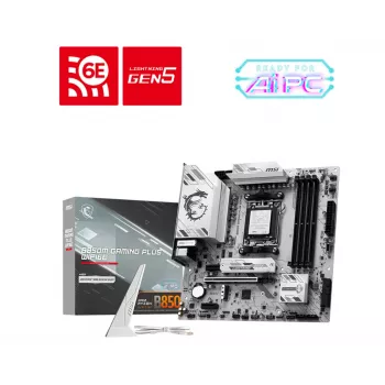 MSI B850M GAMING PLUS WIFI6E pagrindinė plokštė AMD B850 Socket AM5 micro ATX