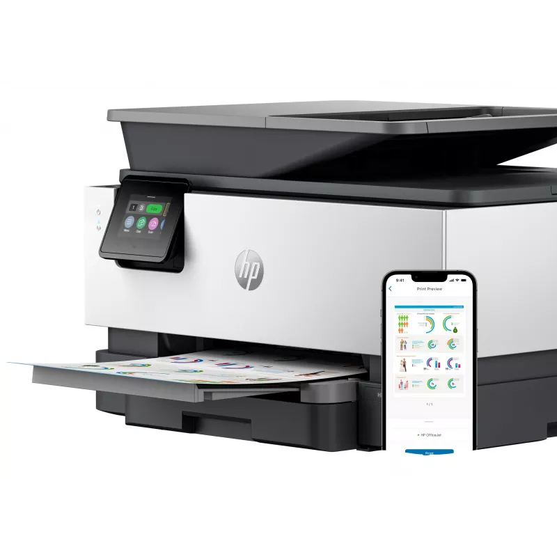 HP OfficeJet Pro 9120e belaidis daugiafunkcis spalvotas spausdintuvas, „Instant Ink“; dvipusis spausdinimas