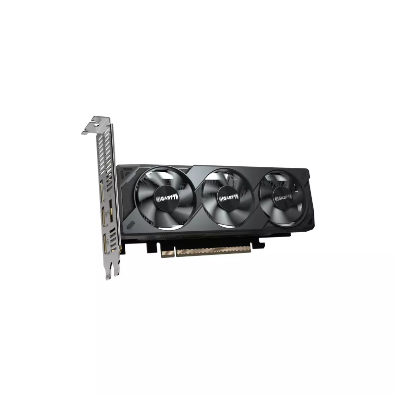 GIGABYTE GeForce RTX 5050 OC Low Profile 8G vaizdo plokštė - 8GB GDDR6, 128bit, PCI-E 5.0, 2587MHz šerdies dažnis, 2 x DP, 2 x HDMI, NVIDIA DLSS 4, GV-N5050OC-8GL