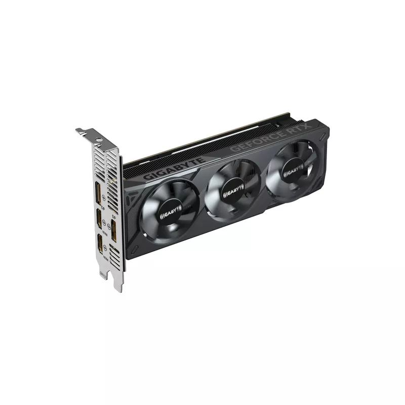 GIGABYTE GeForce RTX 5050 OC Low Profile 8G vaizdo plokštė - 8GB GDDR6, 128bit, PCI-E 5.0, 2587MHz šerdies dažnis, 2 x DP, 2 x HDMI, NVIDIA DLSS 4, GV-N5050OC-8GL