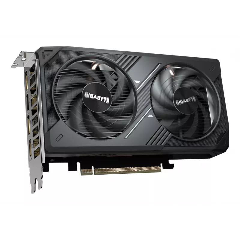 GIGABYTE GeForce RTX 5050 WINDFORCE OC 8G vaizdo plokštė – 8 GB GDDR6, 128 bitų, PCI-E 5.0, 2587 MHz branduolio dažnis, 2 x DP, 2 x HDMI, NVIDIA DLSS 4, GV-N5050WF2OC-8GD