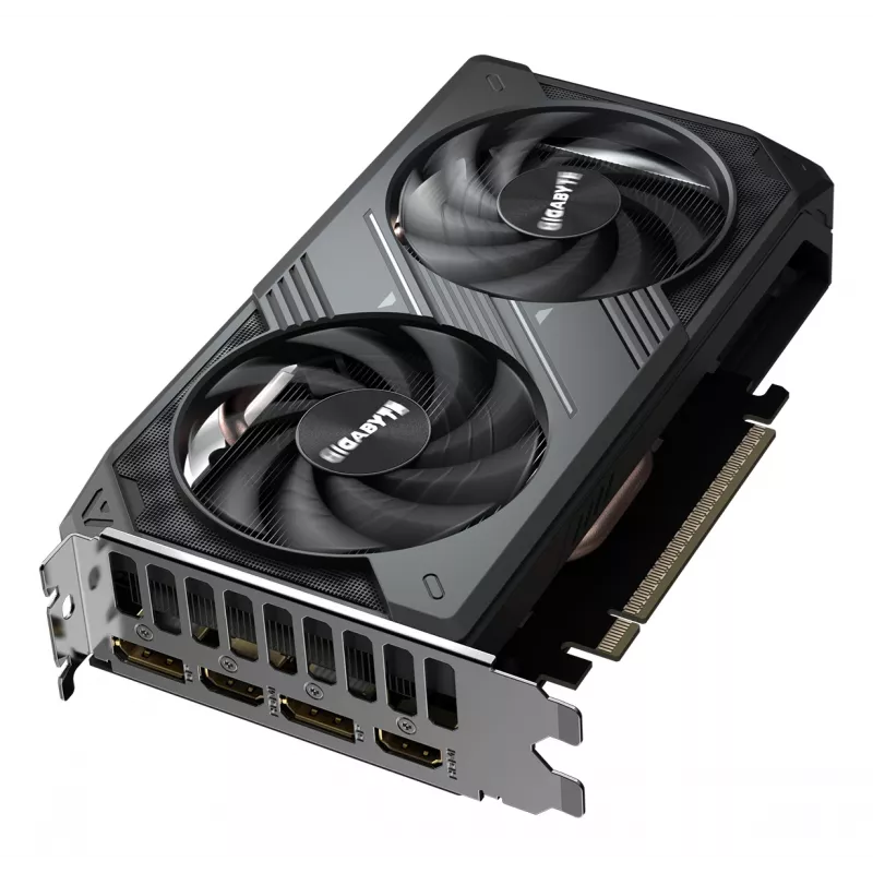 GIGABYTE GeForce RTX 5050 WINDFORCE OC 8G vaizdo plokštė – 8 GB GDDR6, 128 bitų, PCI-E 5.0, 2587 MHz branduolio dažnis, 2 x DP, 2 x HDMI, NVIDIA DLSS 4, GV-N5050WF2OC-8GD