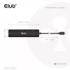 CLUB3D CSV-2553 sąsajos šakotuvas USB Type-C 5000 Mbit/s Juoda