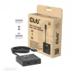 CLUB3D USB-C® dvipusis vaizdo + duomenų + PD jungiklis, USB Type-C, 2x DisplayPort, 7680 x 4320 pikselių, juoda, 8K Ultra HD, 120 Hz