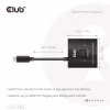 CLUB3D USB-C® dvipusis vaizdo + duomenų + PD jungiklis, USB Type-C, 2x DisplayPort, 7680 x 4320 pikselių, juoda, 8K Ultra HD, 120 Hz
