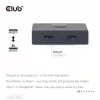 CLUB3D USB-C® dvipusis vaizdo + duomenų + PD jungiklis, USB Type-C, 2x DisplayPort, 7680 x 4320 pikselių, juoda, 8K Ultra HD, 120 Hz
