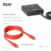 CLUB3D USB-C® dvipusis vaizdo + duomenų + PD jungiklis, USB Type-C, 2x DisplayPort, 7680 x 4320 pikselių, juoda, 8K Ultra HD, 120 Hz
