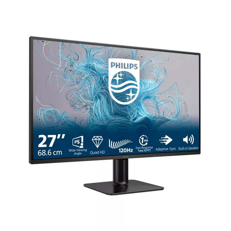 Philips 2000 serijos 27E2N2500/00 kompiuterio monitorius 68,6 cm (27 col.) 2560 x 1440 pikselių Quad HD LCD juodas