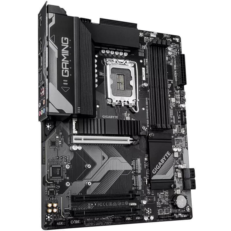 GIGABYTE B760 GAMING X GEN5 pagrindinė plokštė – palaiko 14-os kartos Intel Core procesorius, 8+1+1 fazių VRM, iki 5600MHz DDR5, 3xPCIe 4.0 M.2, 2.5 GbE LAN, USB 3.2 Gen 2