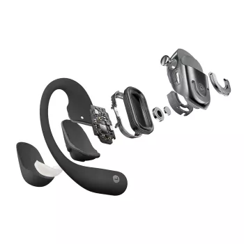 SHOKZ OpenFit 2+ ausinės belaidės užkabinamos už ausies, į ausį įdedamos Skambučiai / Muzika Bluetooth juoda