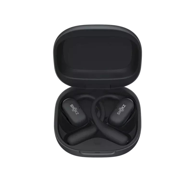 SHOKZ OpenFit 2+ ausinės belaidės užkabinamos už ausies, į ausį įdedamos Skambučiai / Muzika Bluetooth juoda
