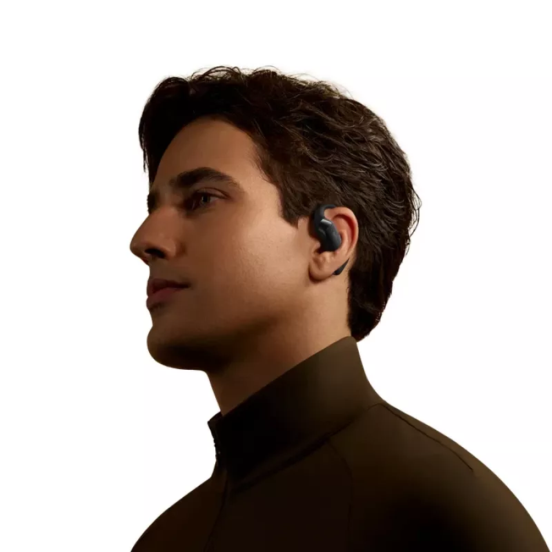 SHOKZ OpenFit 2+ ausinės belaidės užkabinamos už ausies, į ausį įdedamos Skambučiai / Muzika Bluetooth juoda