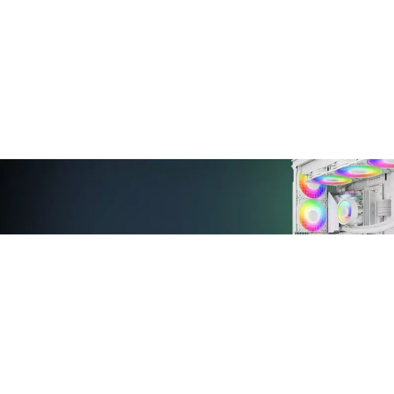 ARCTIC P14 Pro A-RGB (baltas) 140 mm A-RGB PWM ventiliatorius su kabelio skirstytuvu