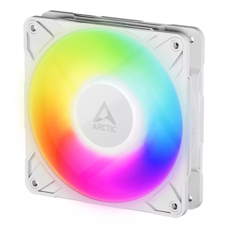 ARCTIC Freezer P12 Pro A-RGB (White) - 120 mm A-RGB PWM ventiliatorius su kabelio dalikliu