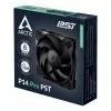 ARCTIC P14 Pro PST 140 mm PWM ventiliatorius su kabelio skirstytuvu, ventiliatorius, 14 cm, 400 RPM, 2500 RPM, 186 m³/h, juodas
