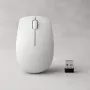 Belaidė kompaktiška pelė Lenovo Compact Mouse su baterija — ambidekstrinė, 1000 DPI, RF belaidė, 3 mygtukai, pilka