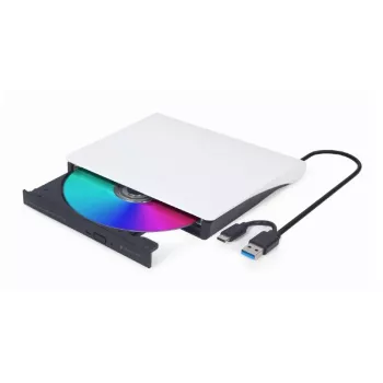 GEMBIRD External USB DVD Drive, Juoda-Balta
