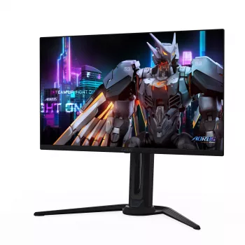 GIGABYTE AORUS FO27Q5P OLED QHD žaidimų monitorius - 2560 x 1440, 500Hz, 0.03ms, KVM, 300 cd/m², FreeSync Premium Pro, DisplayHDR True Juoda 500, DisplayPort 2.1