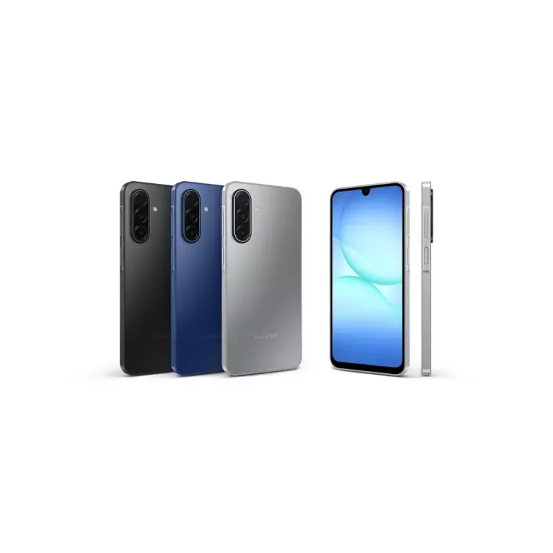 Išmanusis telefonas „Samsung Galaxy A17 5G“ 6,7 colio Super AMOLED 90 Hz 128 GB pilka, 4 GB RAM, 5000 mAh, hibridinė dviejų SIM kortelių, IP54