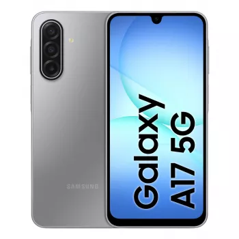 Samsung Galaxy A17 5G SM-A176B išmanusis telefonas 17 cm (6,7 colio) Super AMOLED 90 Hz, 4 GB RAM, 128 GB, Hybrid Dual SIM, 50 MP trigubė kamera, 5000 mAh, Android 15, pilkas